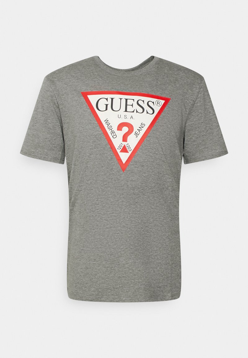 Guess ORIGINAL LOGO TEE - Marškinėliai su spaudiniu - marble heather