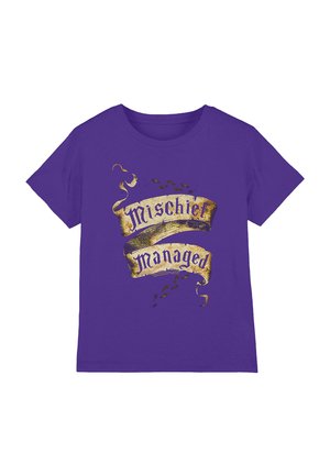 Cotton Soul, HARRY POTTER MISCHIEF MANAGED UNISEX - T-Shirt print - purple