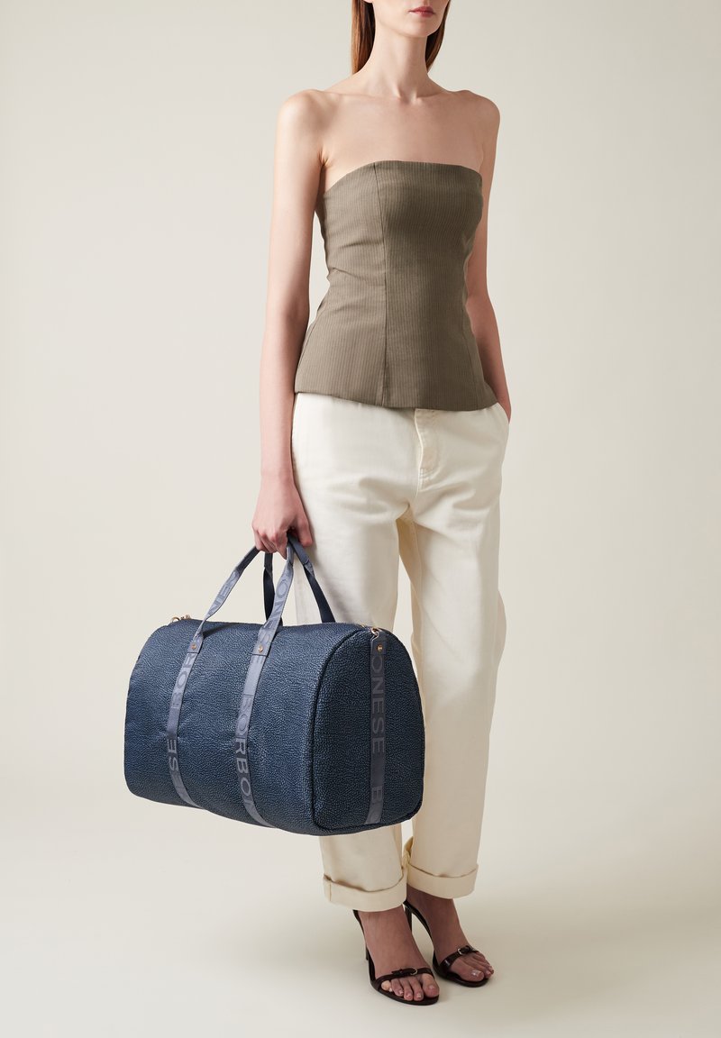 Borbonese ECO LINE MEDIUM - Weekendtas - denim