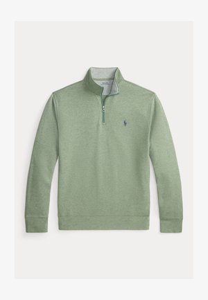 Polo Ralph Lauren, LUXURY JERSEY QUARTER ZIP PULLOVER - Melegítőfelső - greenery heather