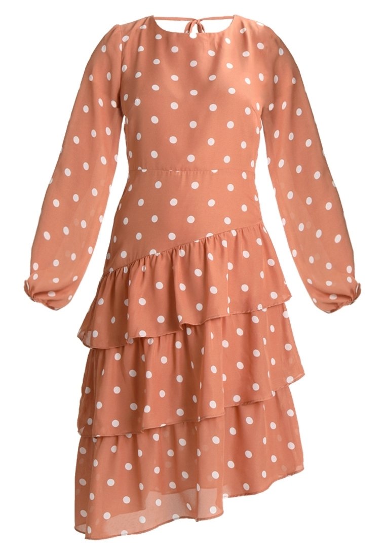 fashion union polka dot dress Fashion Union Petite Day dress - dark red - (Pre-owned)