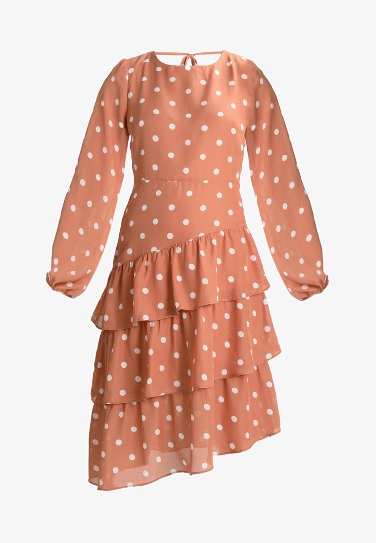 fashion union polka dot dress Fashion Union Petite Day dress - dark red - (Pre-owned)