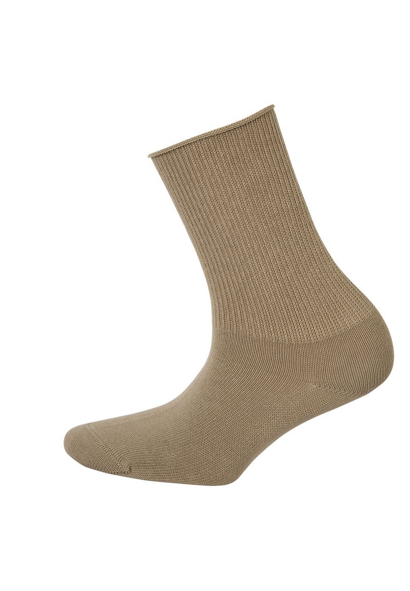 Hudson 1 PAAR RELAX SOFT KOMFORTBUND EINFARBIG - Socken - sisal