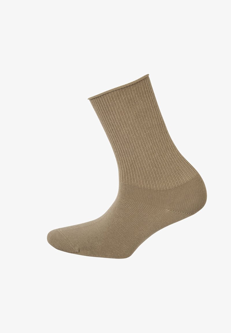 Hudson 1 PAAR RELAX SOFT KOMFORTBUND EINFARBIG - Socken - sisal