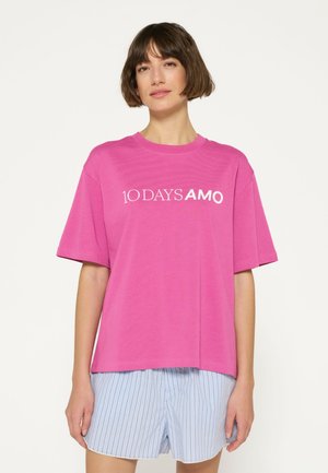 10DAYS CREW NECK  - T-shirt con stampa - heather mauve