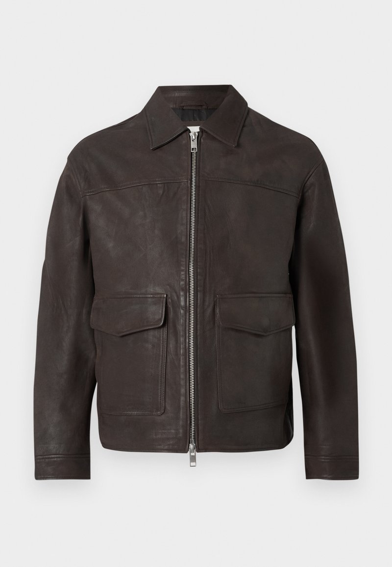 Jack & Jones PREMIUM Leren jas bruin Jack & Jones PREMIUM Leren jas bruin