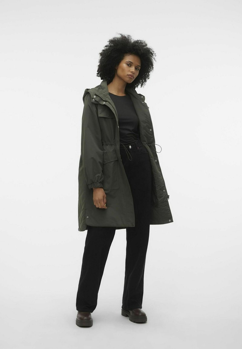 Vero Moda - LANGERROANE  - Parkas - peat, Förstora