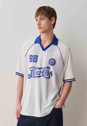 Next, REGULAR FIT - FOOTBALL POLO SHIRT . - Poloshirt - white pepsi