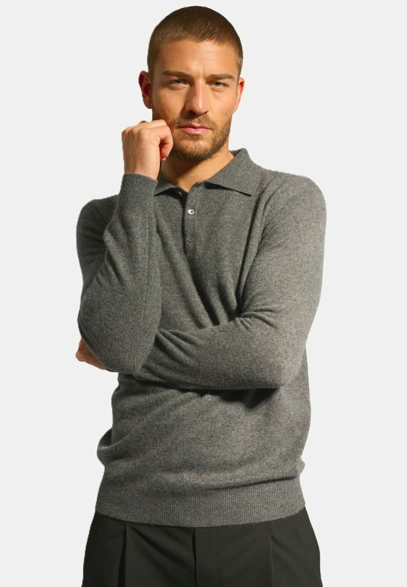 Just Cashmere Longsleeve - mottled anthracite