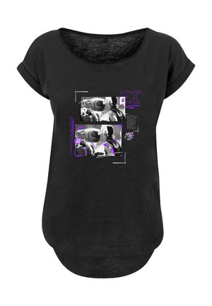 E.T. UNISEX KISS - Print T-shirt - schwarz