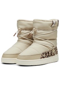 Puma SNOWBAE ANIMAL - Snowboots  - putty black-brown mushroom