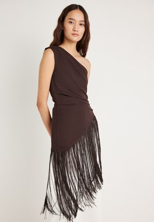 FRINGE - Top - chocolate plum