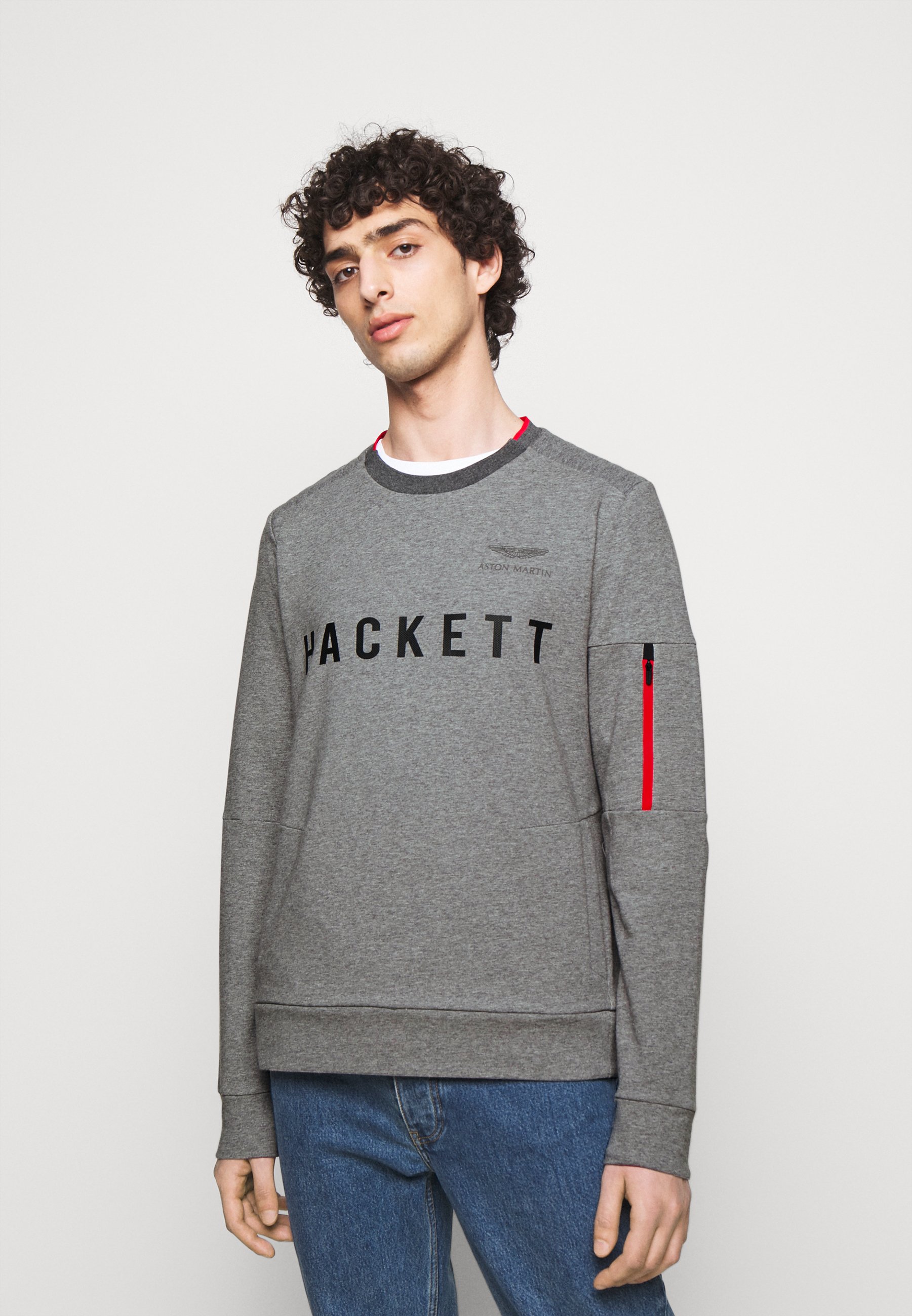Hackett Aston Martin Racing CREW - Sudadera - grey marl/gris jaspeado -  Zalando.es