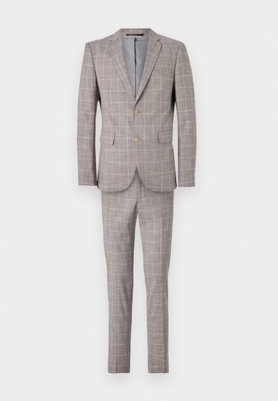 CHECKED SUIT - Costume - grey