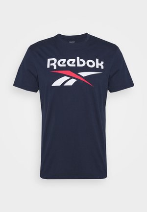 Reebok BIG LOGO TEE - T-shirts med print - dark blue