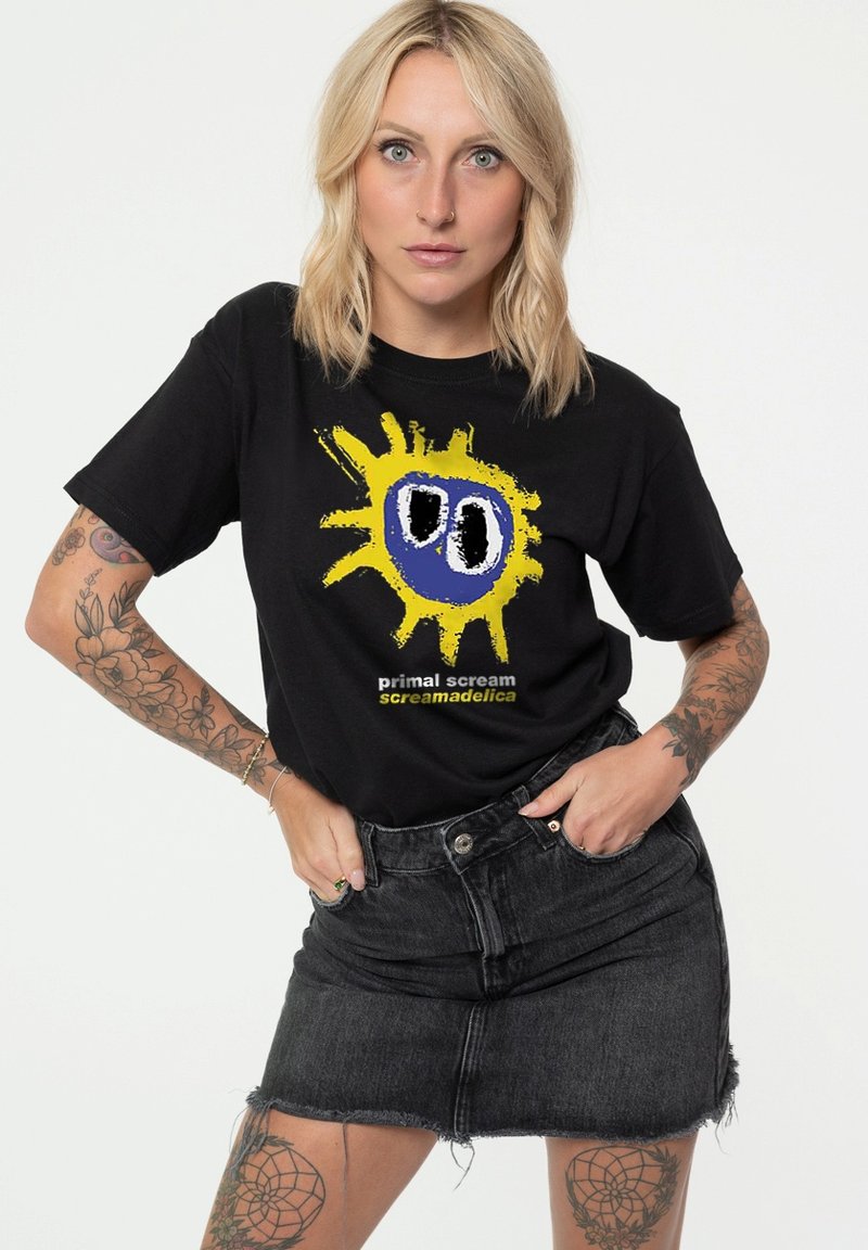 Paradiso Clothing PRIMAL SCREAM SCREAMADELICA UNISEX - Print T-shirt - black