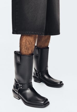 Bershka Cowboy/motoros bokacsizma - black