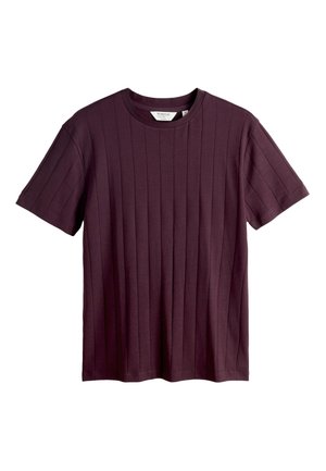 Next REGULAR FIT -TEXTURED - T-shirt basic - burgundy red