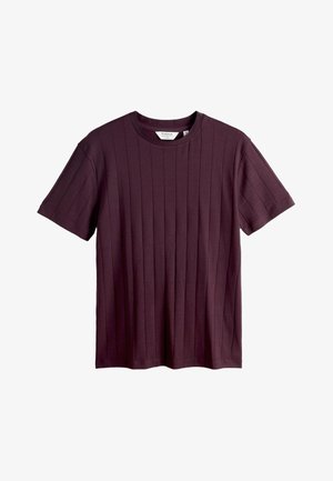 Next REGULAR FIT -TEXTURED - T-shirt basic - burgundy red
