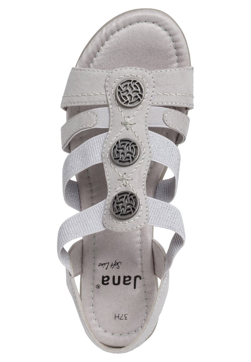 Damen Sneaker | Jana Keilsandalette lt grey/grau - JY12477 Damen Sneaker | Jana Keilsandalette lt grey/grau - JY12477