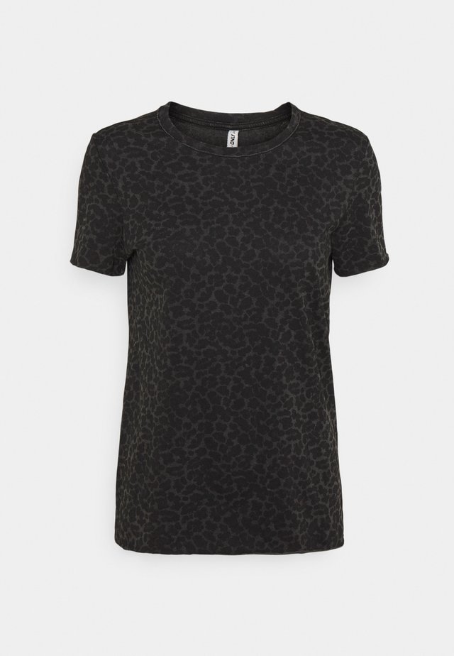 ONLGINA LIFE - T-Shirt print - black/leo