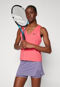 Nike Performance TANK - Top - aster pink/black