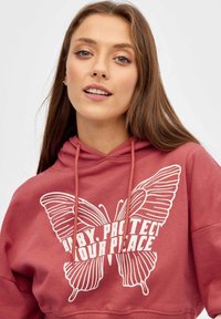 INSIDE Jersey con capucha - roj