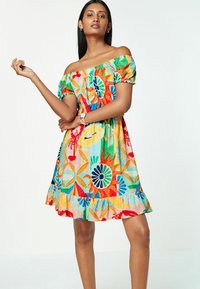 Next BARDOT PUFF SLEEVE SUMMER REGULAR FIT - Päevakleit - lobster print