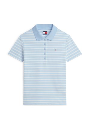 Tommy Jeans, SLIM ESSENTIAL - поло - kingly blue / stripe