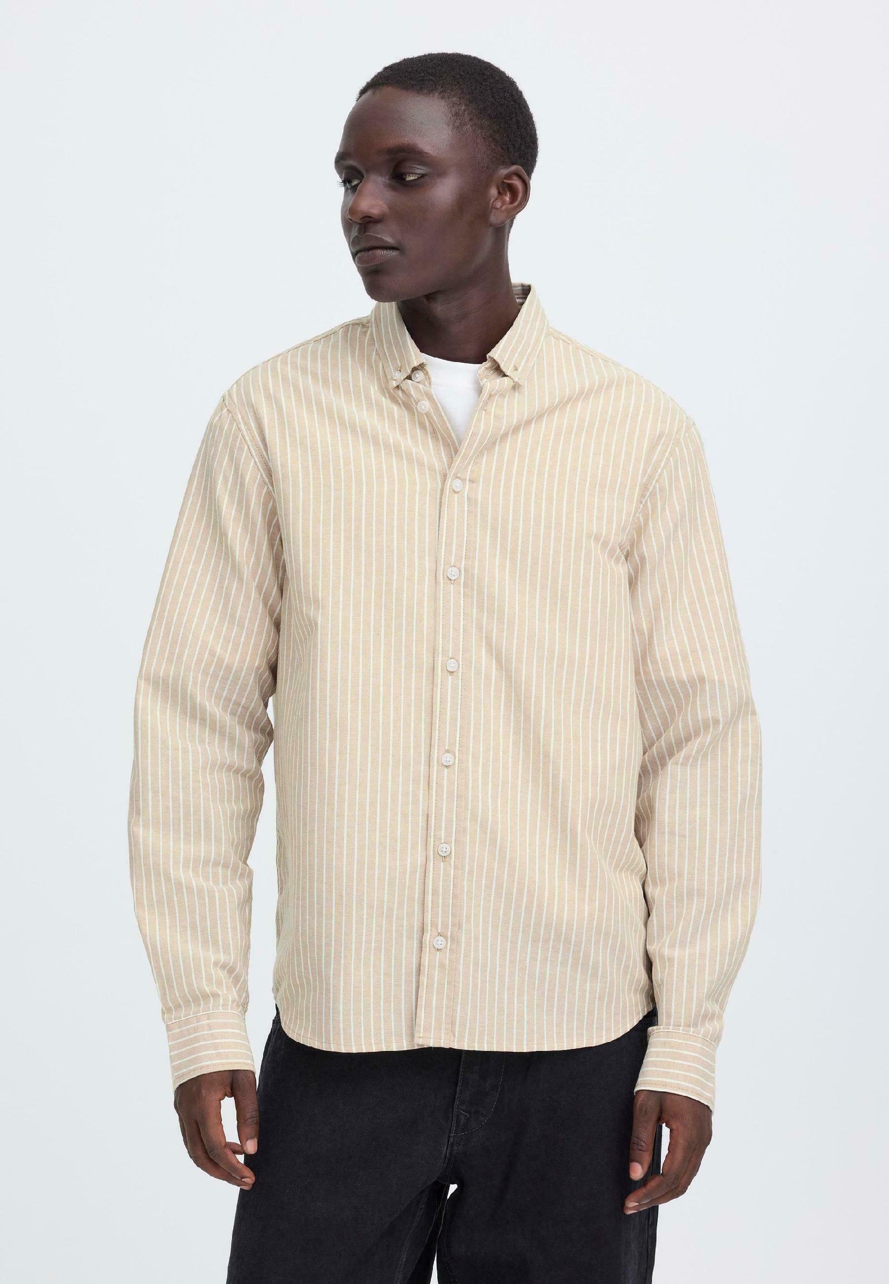 Blend BHADAS OXFORD STRIPED - Shirt - cornstalk/brown - Zalando.co.uk