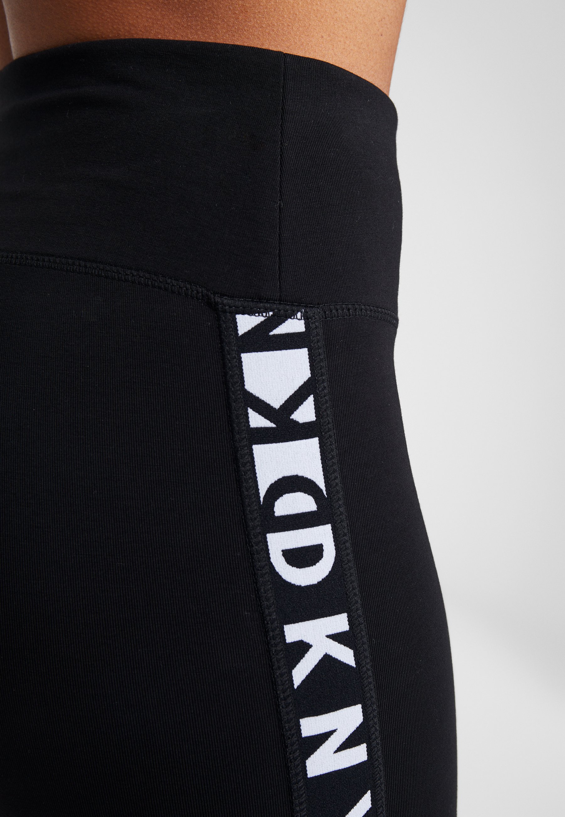 DKNY TWO TONE LOGO HIGH WAIST LEGGING 