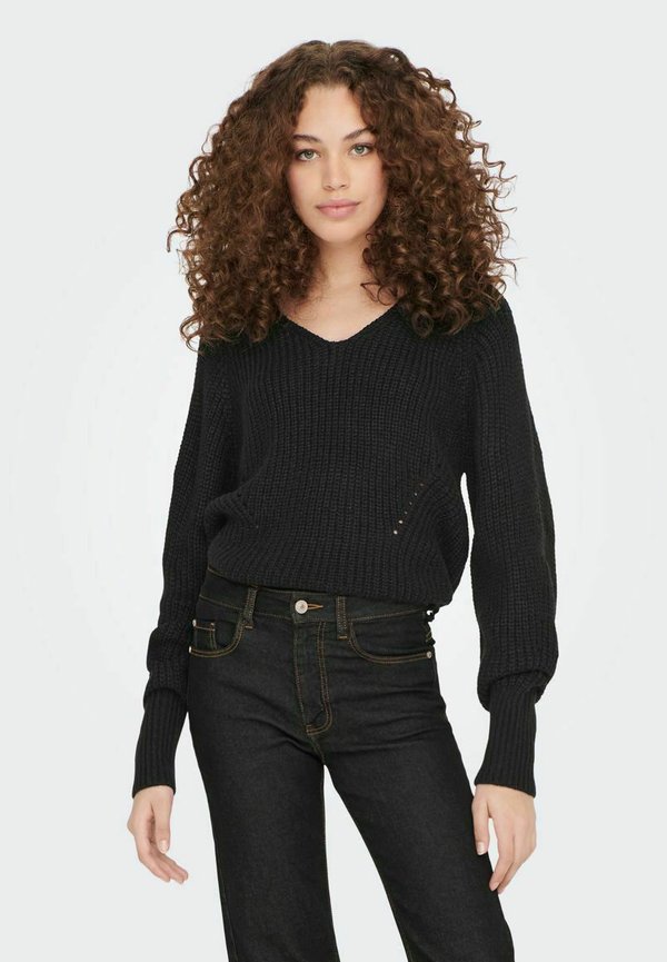JDYJUSTY L/S V-NECK  NOOS - Strickpullover