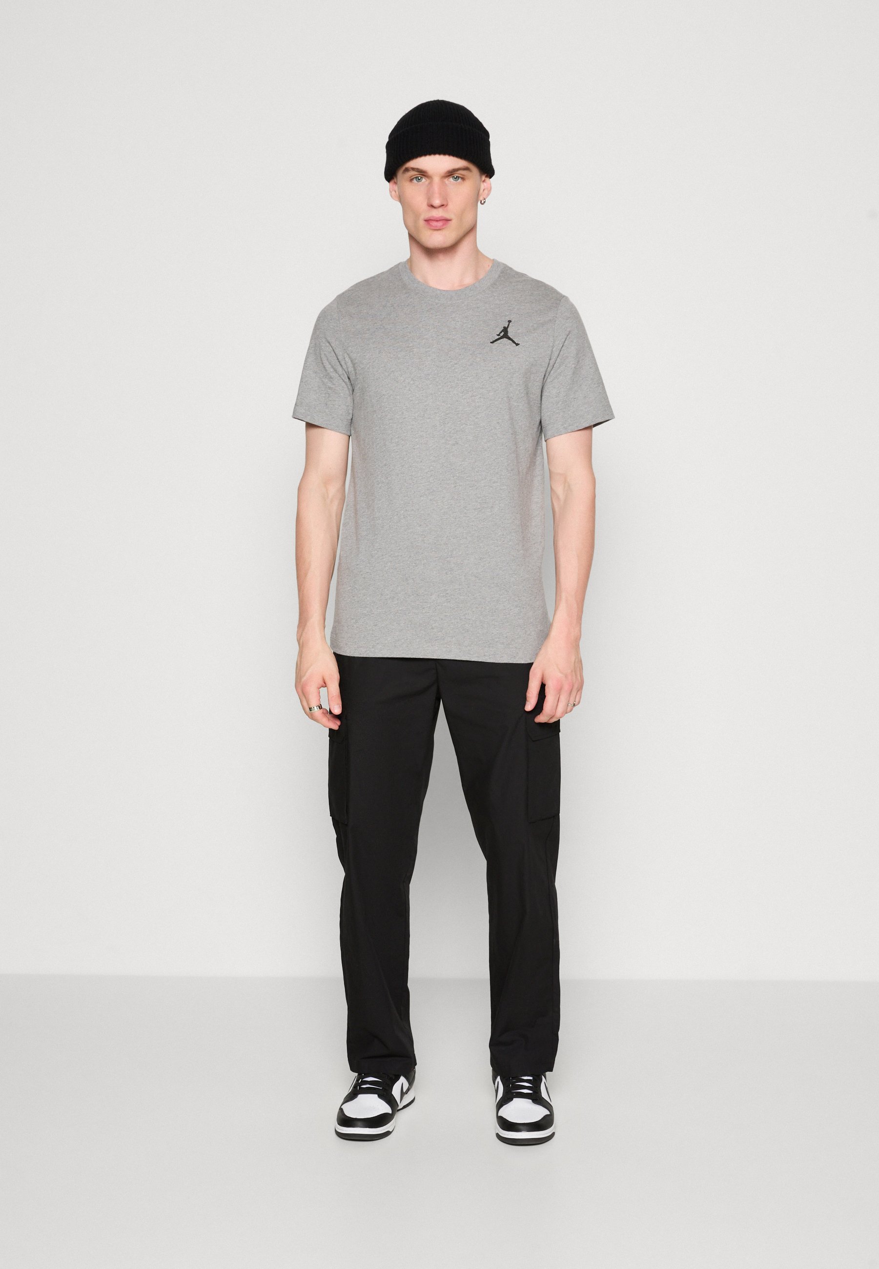 Jordan Sports T-shirt - grey heather/black/grey - Zalando.co.uk