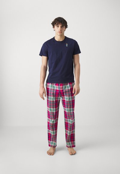 Polo Ralph Lauren PJ SLEEP - Pizsama szett - navy/raspberry/blue