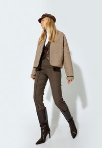 Koton CIGARETTE PANTS - Chinos - brown