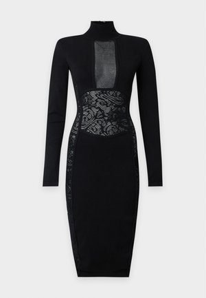 Elisabetta Franchi, WOMANS KNITTED DRESS - Φόρεμα-πουλόβερ - nero