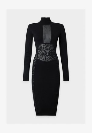 Elisabetta Franchi, WOMANS KNITTED DRESS - Robe pull - nero