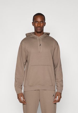 Mikina s kapucňou - olive grey/black