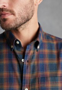 Next CHECK - Cămașă - navy blue rust brown