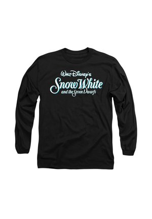 SNOW WHITE AND THE SEVEN DWARFS LOGO - Long sleeved top - black