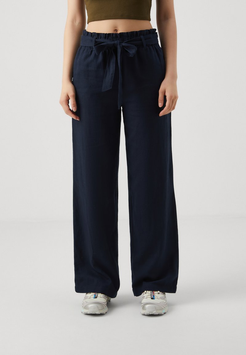 JDY SAY BELT NOOS - Hlače - navy