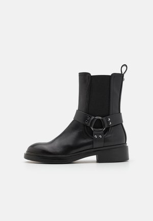 Tamaris, Bottines de cowboy / motard - black