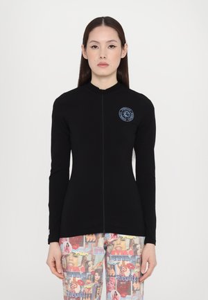 GABY ZIPPED LONGSLEEVE - Sweat zippé - black