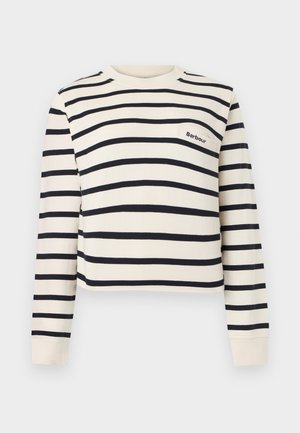 Barbour, AYLESBY STRIPED - Φούτερ - cloud/dark navy
