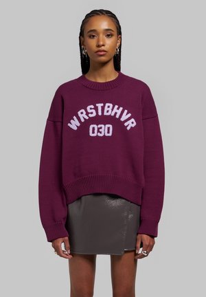 WRSTBHVR, WRSTBHVR SWEATER LUNA SWEATER - Pullover - grape wine