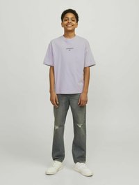 Jack & Jones Junior Triko s potiskem - lavender frost