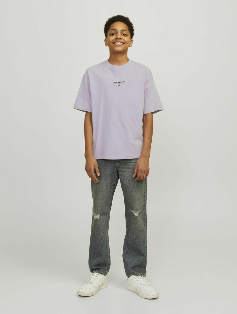 Jack & Jones Junior Triko s potiskem - lavender frost