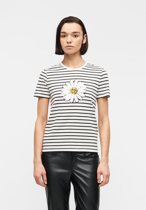 ONLKITA LIFE DAISY TEE - T-shirt imprimé - cloud dancer/black