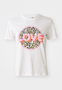 ONLARIYA LIFE LOVE BOX - T-Shirt print - bright white