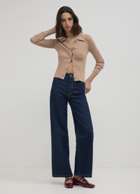 Calliope WIDE LEG - Jeans a zampa - blu